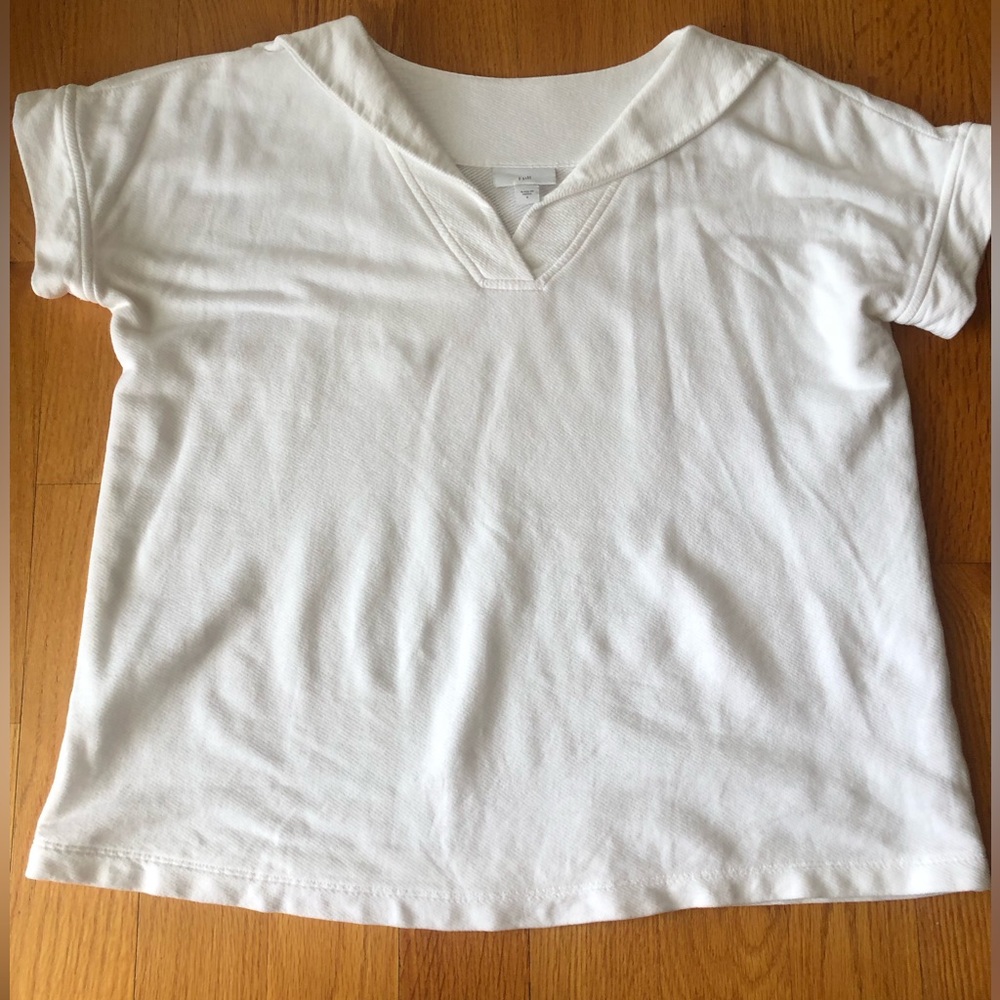 J. Jill white collar shirt